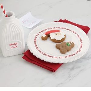 Christmas Santa Plate and letter set, by Mud Pie and Hearth and Hand